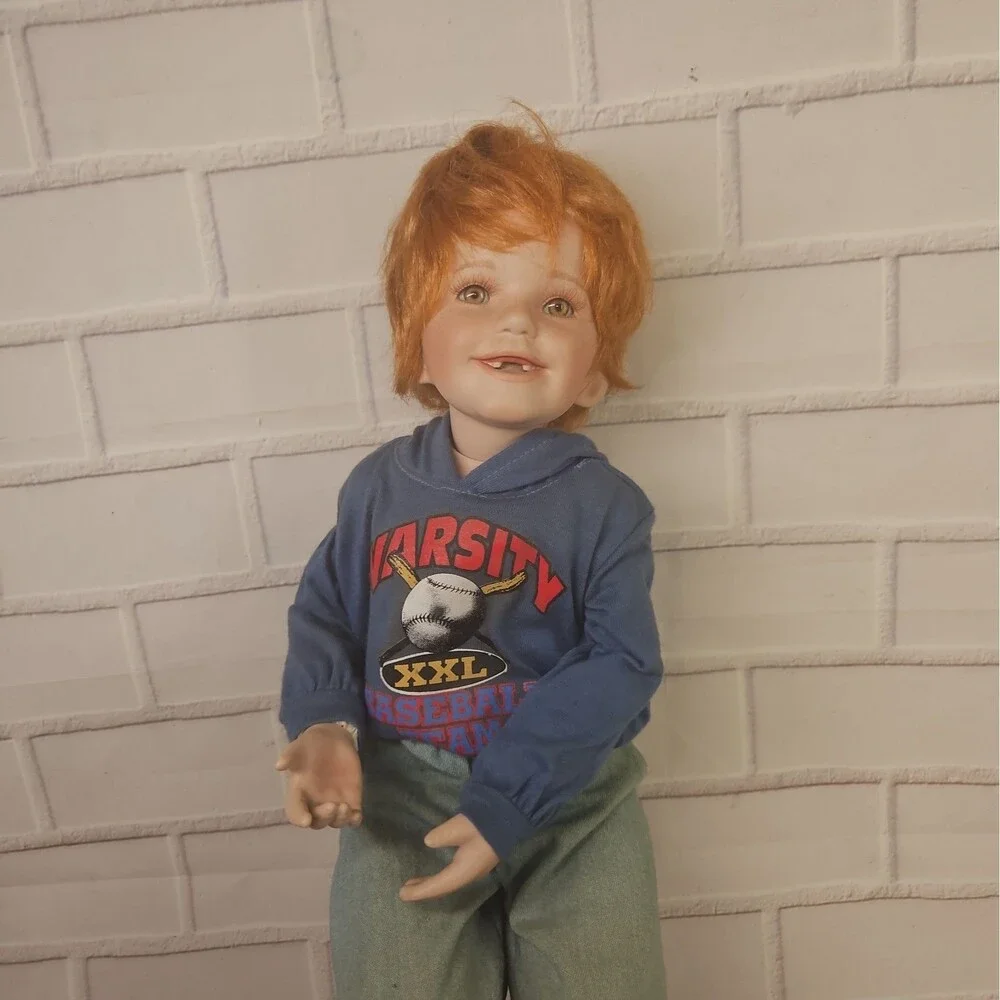 Vintage 1997 Donna RuBert 'Time Out' Porcelain Boy Doll 'Henry' # 3417 Of 5000
